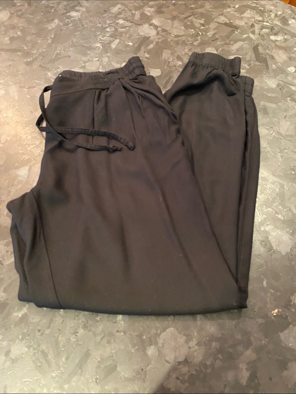 Woman’s Black Drawstring Jogger Pants - Casual Comfort
